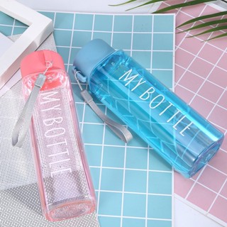 ขวดน้ำ ขวดน้ำ ขวดน้ำ my bottle แบบเหลี่ยม ฝาเหลี่ยม ฝากลม ขวดน้ำพลาสติก culs japan กระบอกใส