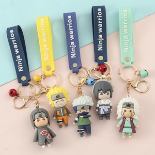 พวงกุญแจแฟชั่น PVC ลายการ์ตูนนารูโตะ Sasuke Uzumaki Kakashi