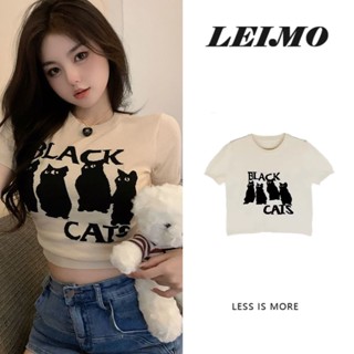 เสื้อยืดแขนสั้น เปิดไหล่ ผ้าถัก ทรงสลิมฟิต แฟชั่นฤดูร้อน สําหรับผู้หญิง