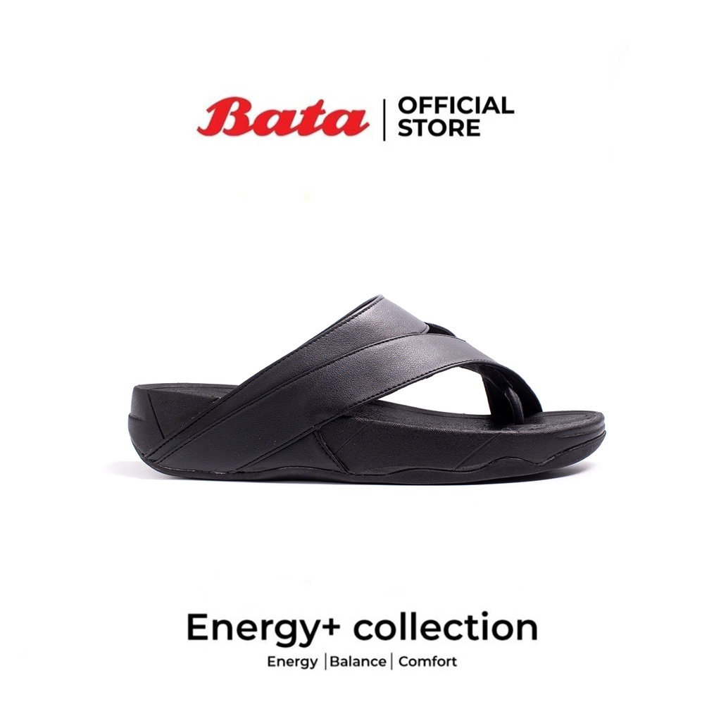 🔹ขายด่ว☀️*Best Seller* Bata Energy+ รองเท้าแตะลำลองแฟชั่นผู้หญิง รองเท้าเพื่อสุขภาพ สีดำ รหัส 4716843 นุ่มสบาย