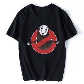 2019Miyazaki Hayao Spirited Away No Face Anime Tshirtss Comic Manga Tshirt Aesthetic Clothes_07