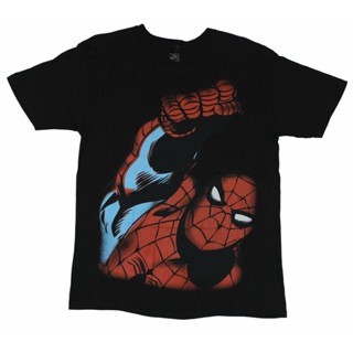 เสื้อยืดแขนสั้นSpider-Man (Marvel Comics) - Giant Stylized Fist Pump Image mens cotton classic fashion round neck T-shi