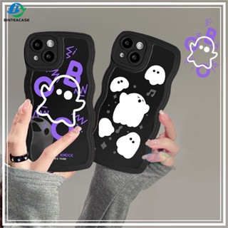 เคสโทรศัพท์มือถือ TPU ขอบโค้ง ลายการ์ตูนผีน่ารัก สําหรับ Redmi 12 Note 11S 11 Pro Redmi 10C 10A 9A Note 10 5G Note 10S 9C 9T Note 9 Note8 Poco M3 X3 Pro NFC