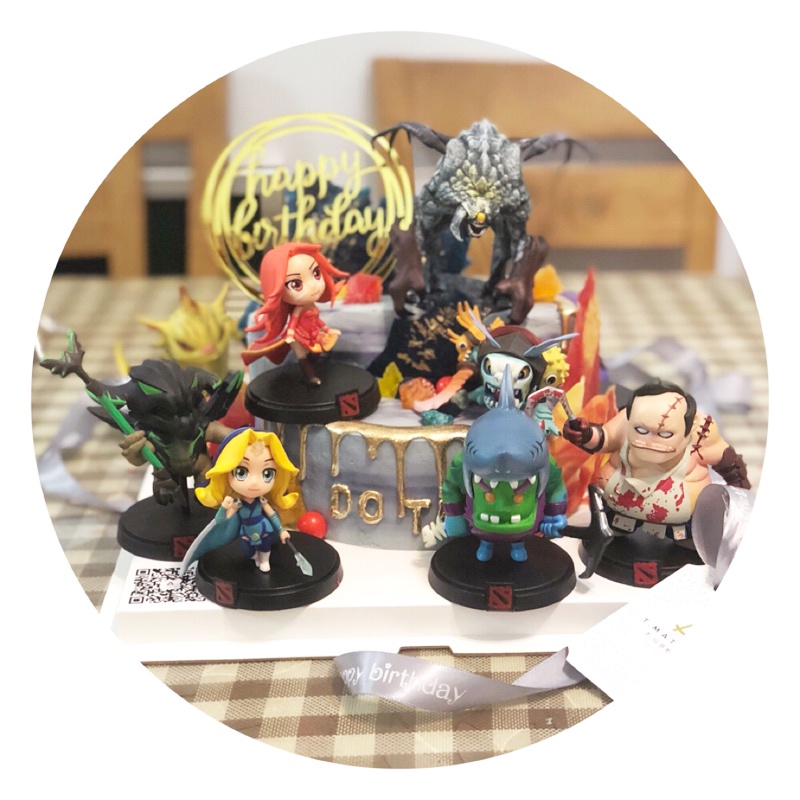 DOTA 2 เกมรูป SF roshan Lina Pudge Queen jug PVC Action Figure ti11 Aegis คอลเลกชันรุ่น