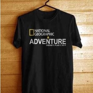 T-shirt เสื้อยืด พิมพ์ลาย Natgeo Screen (ภูมิศาสตร์แห่งชาติ) adventure S-5XL