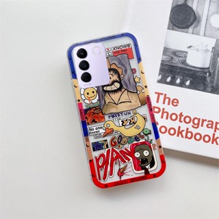 เคสโทรศัพท์มือถือแบบนิ่ม TPU กันกระแทก ลายการ์ตูนพฤกษศาสตร์น่ารัก สําหรับ VIVO V27 5G V27e X90 Pro Y02 Y35 Y22S Y16 Y02S Y77 Y22 Y33T Y21T Y76 V25 V25e 4G