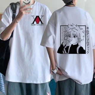 เสื้อยืดลําลอง แขนสั้น พิมพ์ลาย Kawaii Hunter X Hunter Killua Zoldyck สําหรับผู้ชาย และผู้หญิง 2021