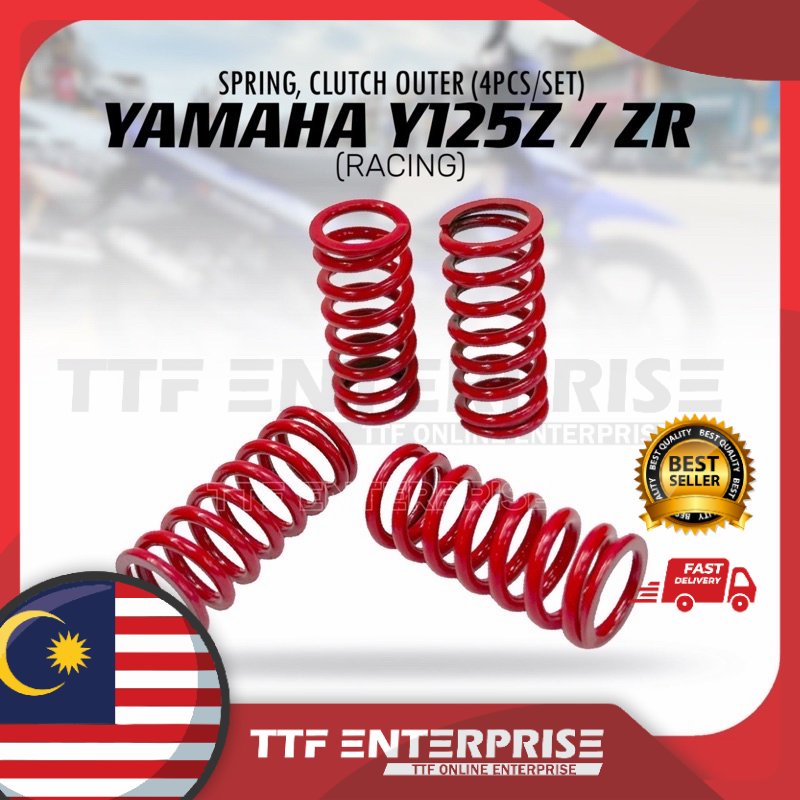 YAMAHA Y125Z / ZR SPRING, ตัวขับคลัตช์ (RACING) 4 ชิ้น/เซ็ตคลัทช์ SPRING Y125 Y125Z Y125ZR
