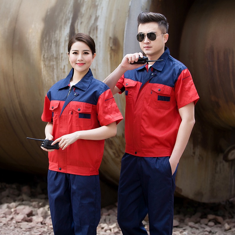 เสื้อช้อปเสื้อช่างเสื้อเชิ๊ตยูนิฟอร์มพนักงาน