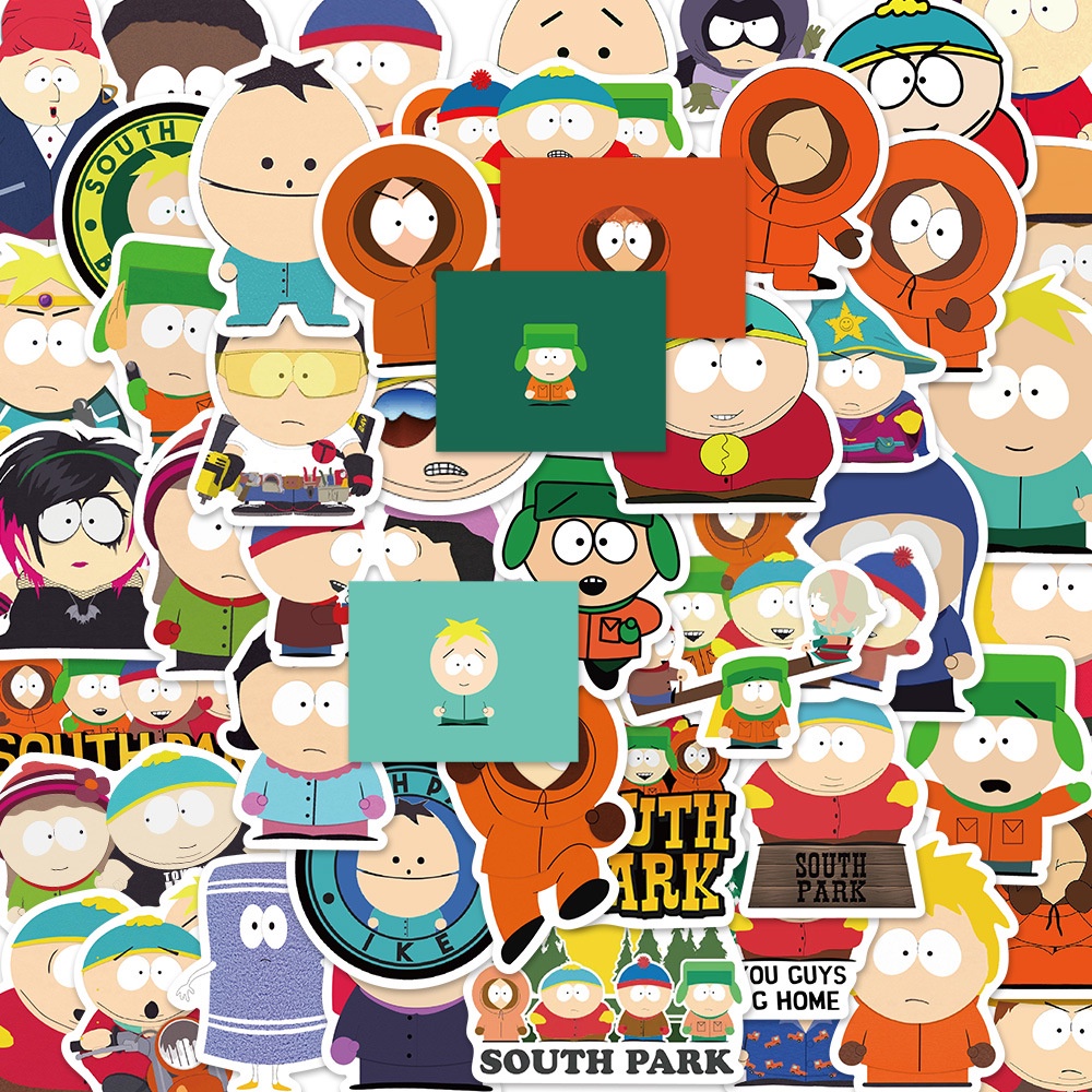 50 ชิ้นตลกการ์ตูน South Park สติ๊กเกอร์ PVC กันน้ํา (3)