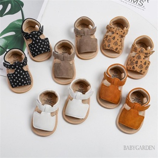 Babygarden- รองเท้าแตะลําลอง หนัง PU ยืดหยุ่น กันลื่น แฟชั่นฤดูร้อน สําหรับเด็กทารก