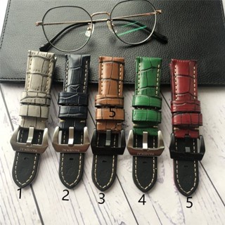 สายนาฬิกาข้อมือ สายหนัง ขนาด สําหรับ Panerai PAM111 441 watch band 24mm