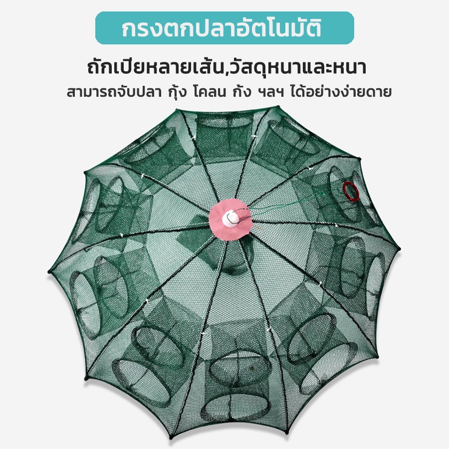 แพ็ค5ชิ้น ที่ดักกุ้ง 4 6 8 10 ช่อง ดักกุ้ง ตาข่ายดักปลา ตาข่ายดักกุ้ง ดักปลา มุ้งดักปลา ราคา ถูกที่สุด ดีลบีเคเค แกลเลอรีภาพที่ 6