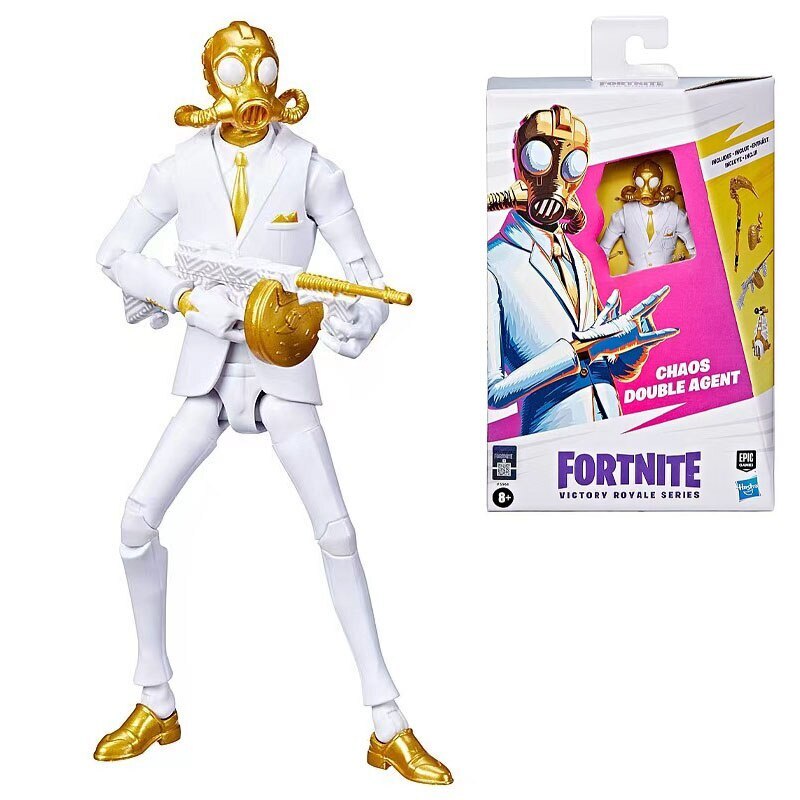 Hasbro Fortnite CHAOS DOUBLE AGENT Original Box Joints Movable Anime Action Figures Children Toys for Boys Birthdays
