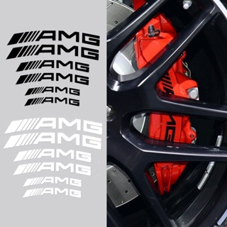 【พร้อมส่ง】สติกเกอร์คาลิปเปอร์เบรกรถยนต์ สําหรับ Benz AMG W203 W204 W205 W211 W212 W213 W218 W463 W210 W176 W218 C63 E63 G63 6 ชิ้น