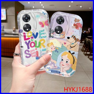 เคส Oppo Reno 8T 5G เคสโทรศัพท์มือถือ tpu นิ่ม แบบใส ลายหยัก สําหรับ NYW