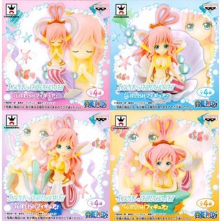 Shirahoshi Set ของแท้ JP แมวทอง - Girlish Banpresto [โมเดลวันพีช] (4 ตัว)