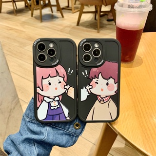 เคสโทรศัพท์มือถือแบบนิ่ม ลายคู่รัก NN105T สําหรับ OPPO A16 A78 A76 A96 4G A77S A17 Find X5 PRO 5G Find X3 PRO F9 F11 K3 R15 PRO R17 PRO A73 5G A16K A16E A1K