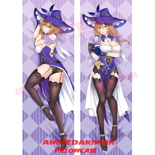 Lisa Genshin Impact Dakimakura ปลอกหมอนอิงโซฟา แบบนิ่ม ลายอนิเมะญี่ปุ่น Otaku ขนาด 50x160 ซม. DK4358