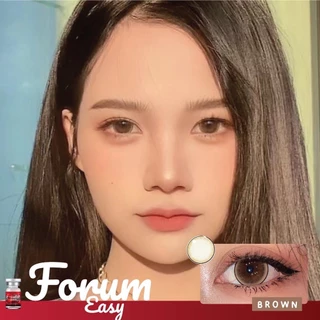 คอนแทคเลนส์ขนาดบิ๊กอาย แบ๊วๆ รุ่น Forum Easy (Lovelylens) Brown / Gray / Black