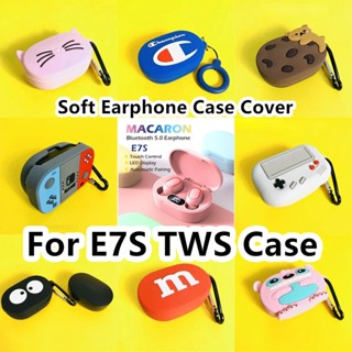 【ส่วนลด】เคสหูฟัง แบบนิ่ม ลายการ์ตูนหมี บิสกิต และบริควอต สําหรับ E7S TWS E7S TWS