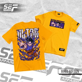 【ใหม่】SEF Apparel Anime Series Goku Dragon Ball T shirt Ultra Instinct Dragon Ball super