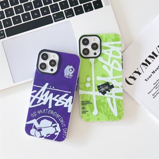 ใหม่ เคสโทรศัพท์มือถือ ซิลิโคน กันกระแทก ลาย stussy stussy แฟชั่น สําหรับ Iphone 13 14promax 11 13promax 12promax