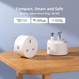 13a Smart Zigbe3.0 ซ็อกเก็ตปลั๊ก UK APP ไร้สาย รีโมตคอนโทรล ตรวจสอบพลังงาน ตั้งเวลา ควบคุมด้วยเสียง พร้อม Alexa Google