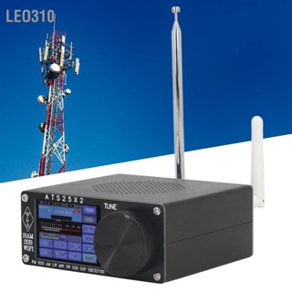 Leo310 วิทยุ FM แบบพกพาพร้อมการสแกนสเปกตรัม 2.4 นิ้วหน้าจอสัมผัสสีสุทธิ WIFI เต็มวงวิทยุตัวรับ DSP