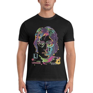 เสื้อยืด พิมพ์ลาย John Lennon หลากสี สําหรับผู้ชาย