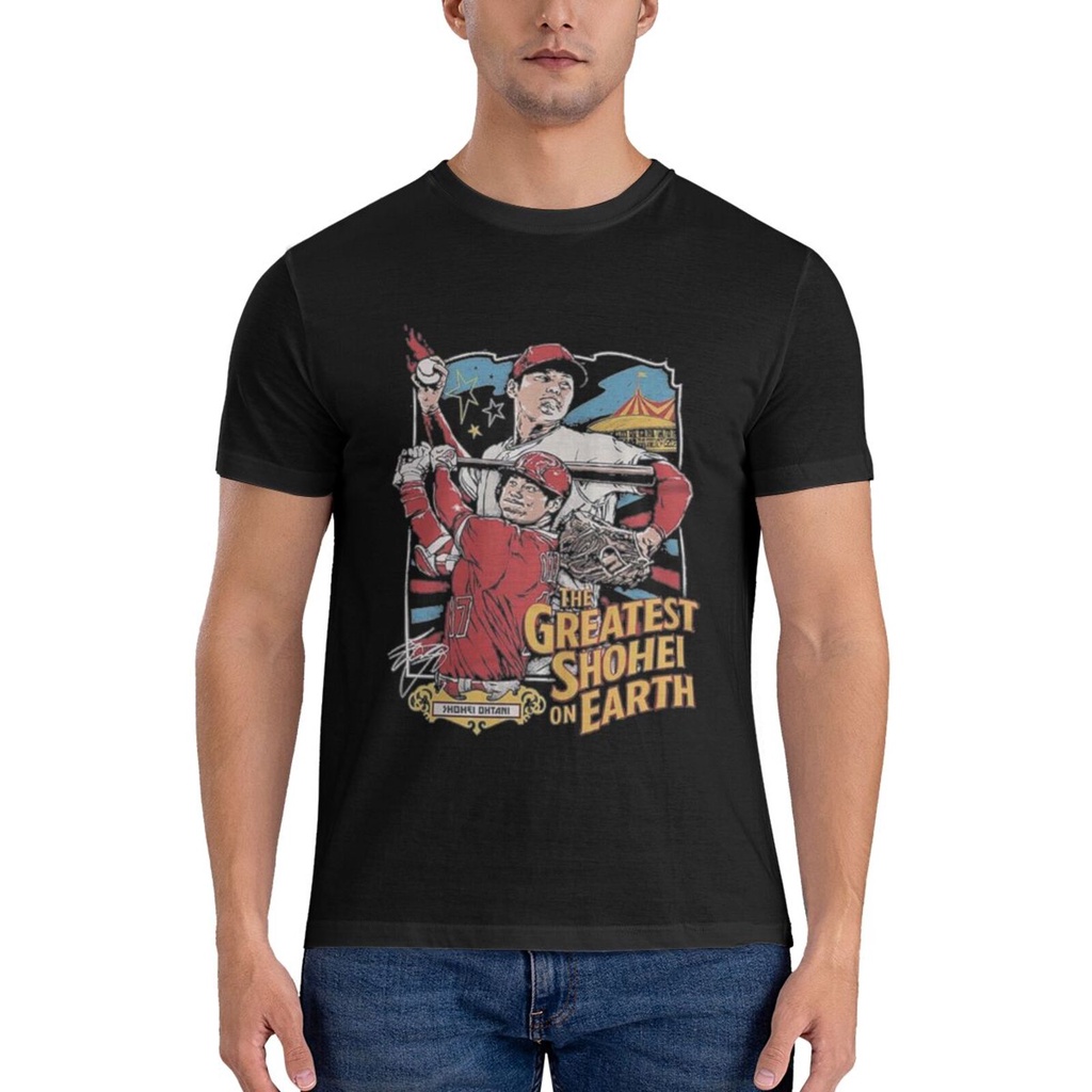 Los Angeles Angels Shohei Ohtani The Greatest Shohei On Earth เสื้อยืดทรงหลวม