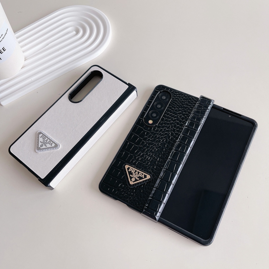 Samsung Galaxy Z Fold 3 Z Fold 4 5G Deluxe เคสโทรศัพท์แบบพับได้, Galaxy Z Fold 5 6 5G เคสโทรศัพท์หนัง PU หรูหรามีสไตล์
