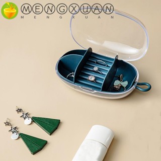 Mengxuan กล่องพลาสติกใสมัลติฟังก์ชั่นสําหรับใส่เครื่องประดับเครื่องประดับ