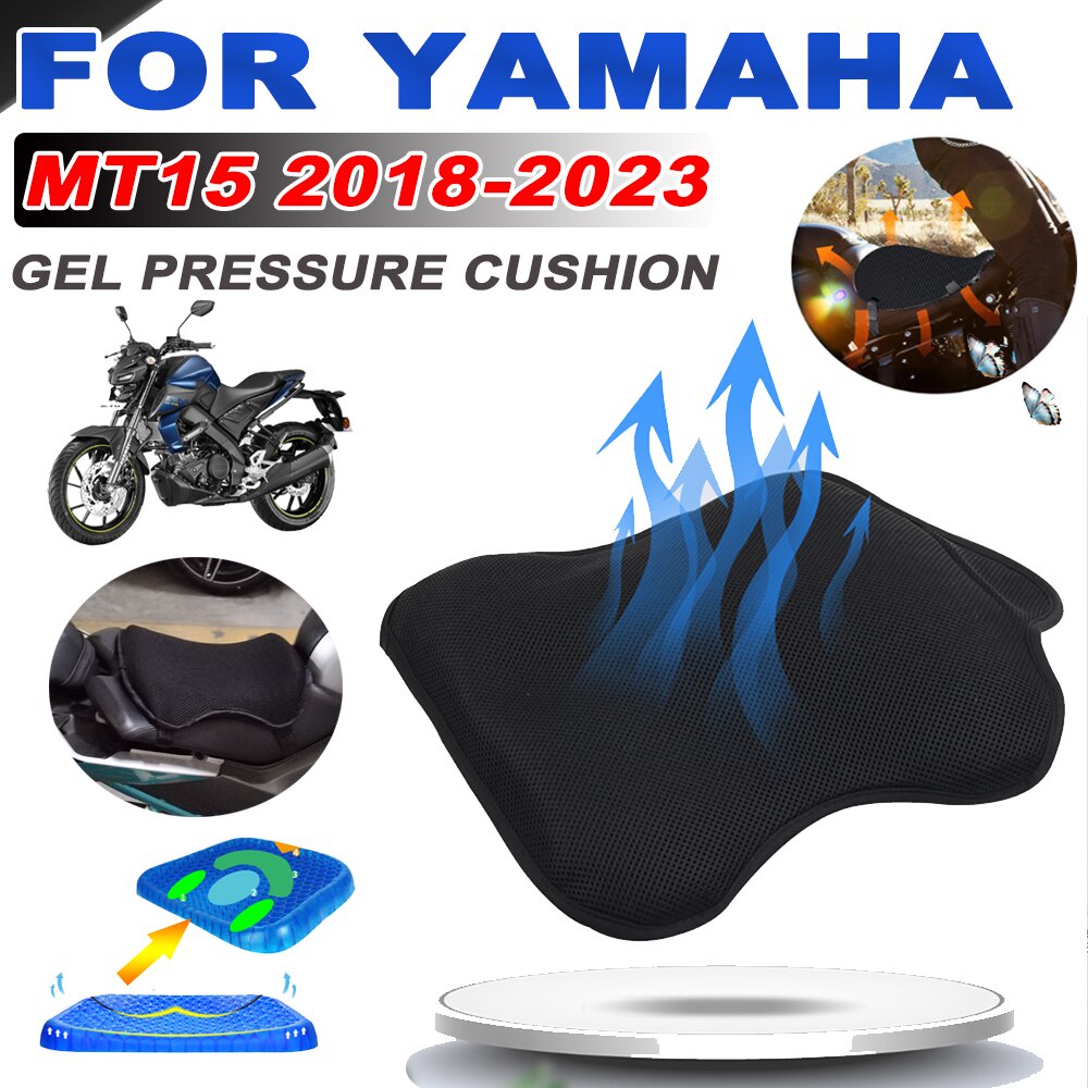 เบาะที่นั่งเจล ระบายอากาศ อุปกรณ์เสริม สําหรับรถจักรยานยนต์ YAMAHA MT-15 MT15 MT 15 M-SLAZ 150 2018-