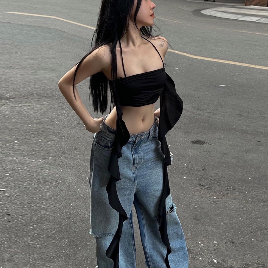 เสื้อกั๊กริบบิ้น สีพื้น ลายดอกกุหลาบ แฟชั่นฤดูร้อน สําหรับผู้หญิง