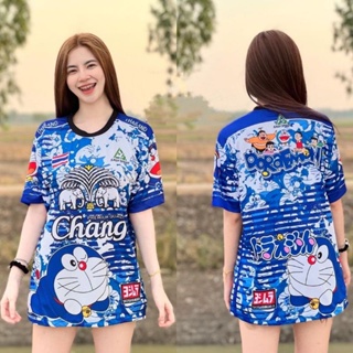 เสื้อกีฬาแขนสั้น ลายทีมชาติไทย Chang Doraemon 2022