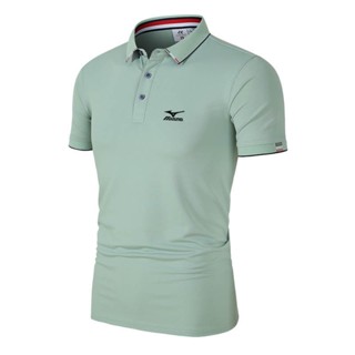 เสื้อโปโลแขนสั้น Mizuno แฟชั่นฤดูร้อน สไตล์นักธุรกิจ สําหรับผู้ชาย ไซซ์ M - 4Xl 5008