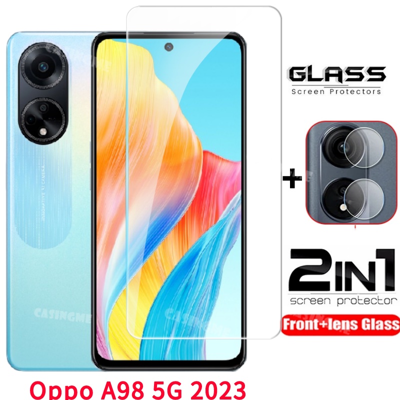 ฟิล์มกระจกนิรภัยกันรอยหน้าจอ เลนส์กล้อง ด้านหลัง สําหรับ Oppo A98 5G 2023 A98 5G A98 A78 A 98 98A 20