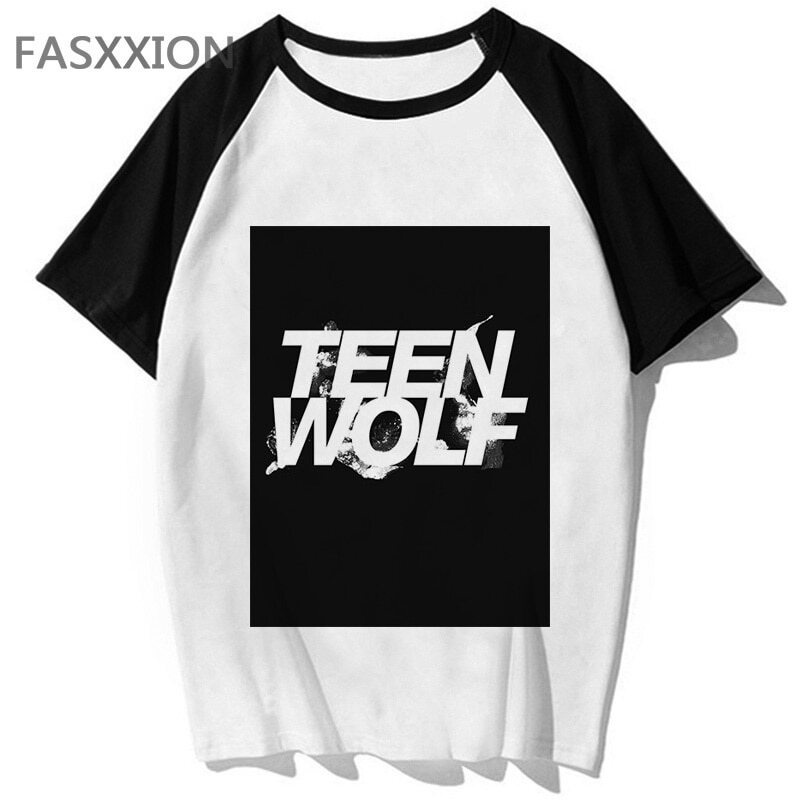 Teen Wolf tshirt ผู้หญิง harajuku อะนิเมะการ์ตูน Tee หญิงเสื้อผ้าออกแบบ