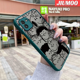 เคสโทรศัพท์ ซิลิโคนนิ่ม ขอบสี่เหลี่ยม กันกระแทก ลายการ์ตูนสนูปปี้ แฟชั่น สําหรับ Samsung A03 Core A04 A04E A04s M04 F04 A14 5G