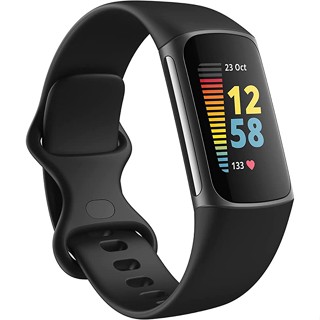 Fitbit Charge 5 เครื่องติดตามสุขภาพ และฟิตเนสขั้นสูง พร้อม GPS ในตัว เครื่องมือจัดการความเครียด ติดตามการนอนหลับ อัตราการเต้นของหัวใจ 24/7 และอื่น ๆ