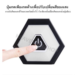 Light Shop ไฟติดผนัง ไฟประดับเพดานรถโดยสาร ไฟอ่านหนังสือในรถ ไฟLED ทรงเหลี่ยม รุ่นใหม่ แสง 4 สี ใน 1ตัว 4in1