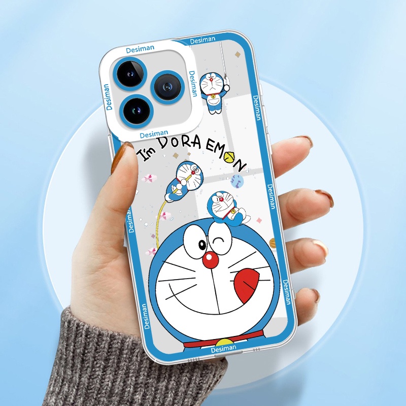 เคส Huawei Nova Y61 Y70 Y7A Y9 Prime 2019 Y9s ปลอก Nova 9 10 SE 7 Pro 7i 5T 3 Y90 Y60 Honor 9X Pro 10 Lite 10i 20i ฝาครอบนุ่มกันกระแทกโปร่งใสโดราเอมอน