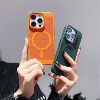 เคสโทรศัพท์มือถือ PC แข็ง ระบายอากาศ กระจายความร้อน สําหรับ iPhone 14 Plus 13 12 11 Pro Max