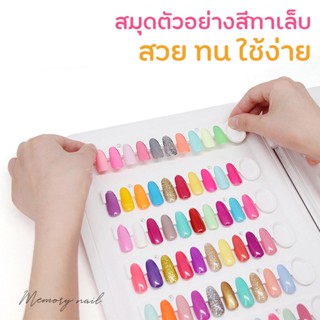 อัลบั้มตัวอย่างสี Misscheering 120 เล็บ New high-quality ABS material 120 color nail color plate nail polish