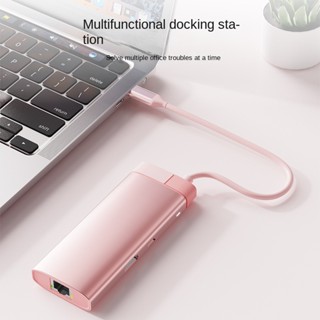 อะแดปเตอร์ฮับ USB C 6 in 1 USB C เป็น USB 3.0 HDMI สําหรับ Dock Pro USB-C Type C 3.0 Splitter A005