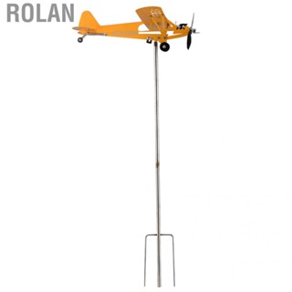 Rolan [Ande Online] Piper J3 Cub aircraft wind vane Airplane Weathervane for flight enthusiasts