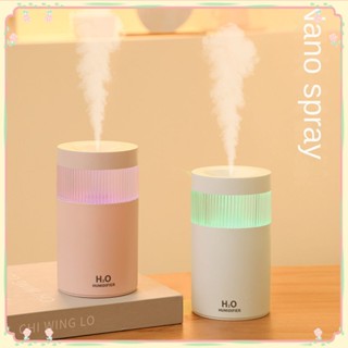 Air Humidifier บรรยากาศที่มีสีสันแสงปิดเสียงความชื้นบรรยากาศ Atomizer Humidifier Hydrating Instrument แบบพกพารถ Humidifier 【Sunny】