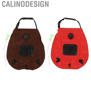 Calinodesign Camping Bath Bag Portable PVC Material Solar Heating Shower Bag Wide Handle 20L Foldable for Travel for Hiking