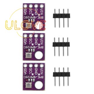 โมดูลเซนเซอร์วัดอุณหภูมิความชื้น ดิจิทัล BME280 5V I2C SPI BME280 3 ชิ้น